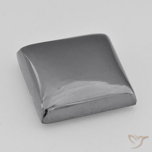 Ematite Grigio medio naturale da 27.30 ct, Quadrato, Opaco