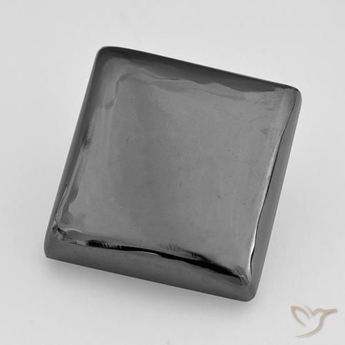 Ematite Grigio argento naturale da 20.49 ct, Quadrato, Opaco
