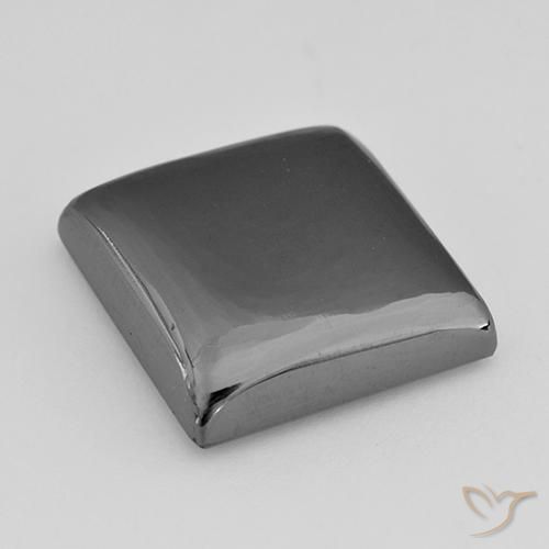 Ematite Grigio argento naturale da 20.49 ct, Quadrato, Opaco