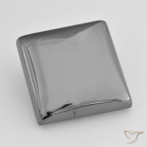 20.88ct Naturale Grigio argento Ematite, Quadrato, Opaco