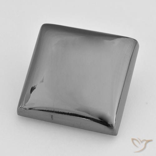 Ematite Grigio argento naturale da 20.88 ct, Quadrato, Opaco