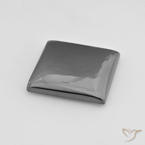 Ematite Grigio medio naturale da 20.31 ct, Quadrato, Opaco