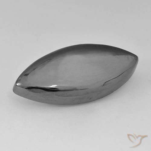 23.24ct Naturale Grigio medio Ematite, Taglio marquise, Opaco