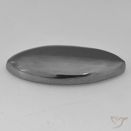 Ematite Grigio medio naturale da 14.12 ct, Taglio marquise, Opaco