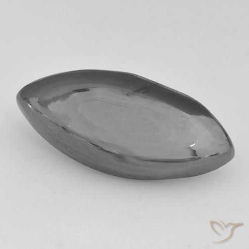 Ematite naturale grigio da 13,32 ct, marchesa, opaco