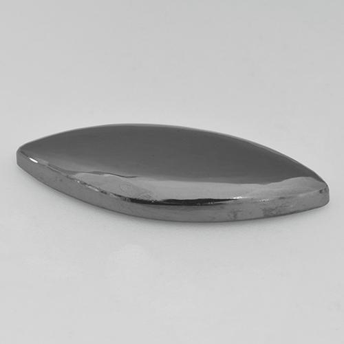 Ematite naturale grigio da 17,41 ct, marchesa, opaco