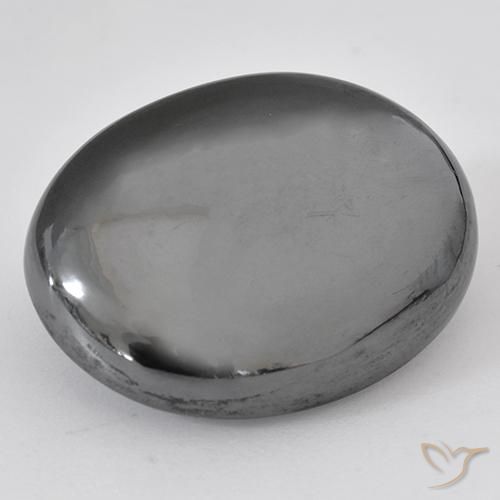 Ematite Grigio medio naturale da 38.37 ct, Ovale, Opaco