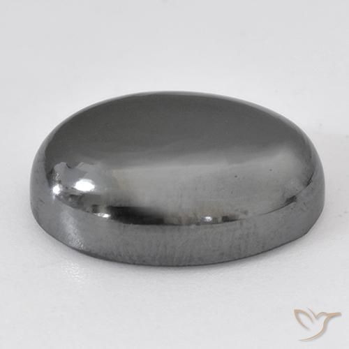 Ematite Grigio medio naturale da 29.40 ct, Ovale, Opaco