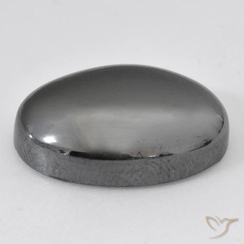 Ematite Grigio argento naturale da 33.07 ct, Ovale, Opaco