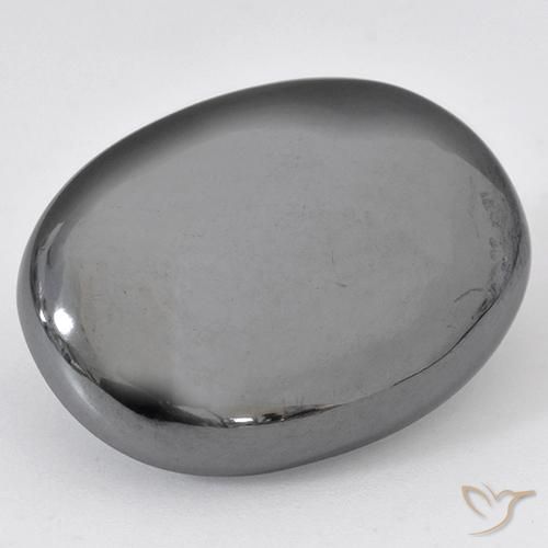 Ematite Grigio medio naturale da 37.56 ct, Ovale, Opaco