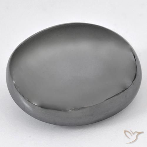 47.89ct Naturale Grigio medio Ematite, Ovale, Opaco