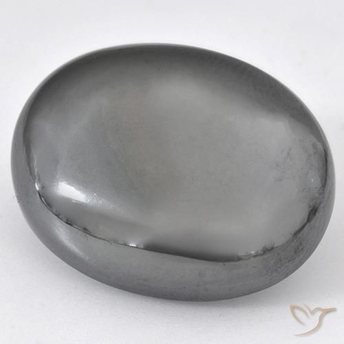 Ematite Grigio medio naturale da 47.89 ct, Ovale, Opaco