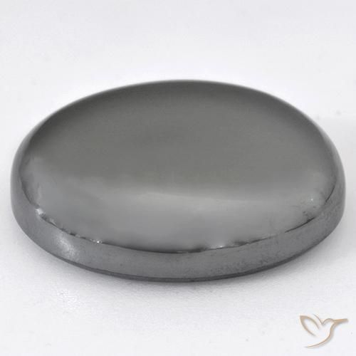 Ematite Grigio medio naturale da 47.89 ct, Ovale, Opaco