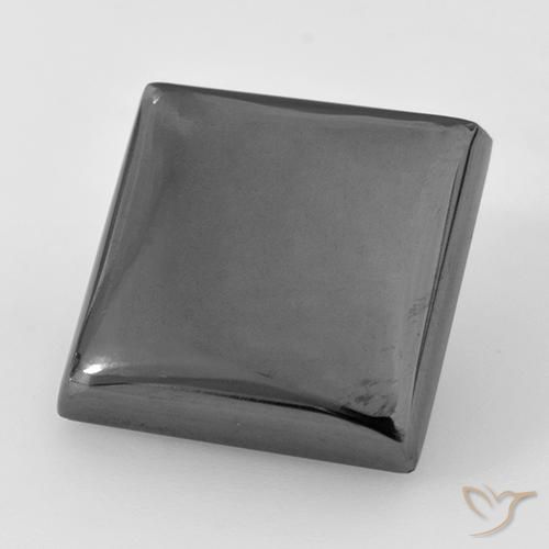 Ematite Grigio argento naturale da 24.04 ct, Quadrato, Opaco