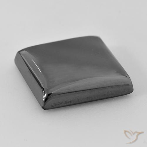 Ematite Grigio argento naturale da 24.04 ct, Quadrato, Opaco