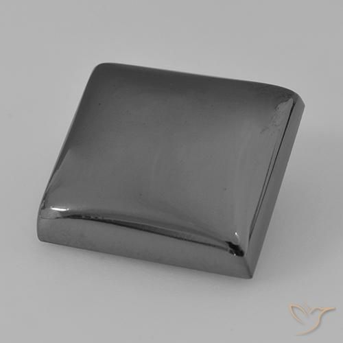 21.57ct Naturale Grigio medio Ematite, Quadrato, Opaco
