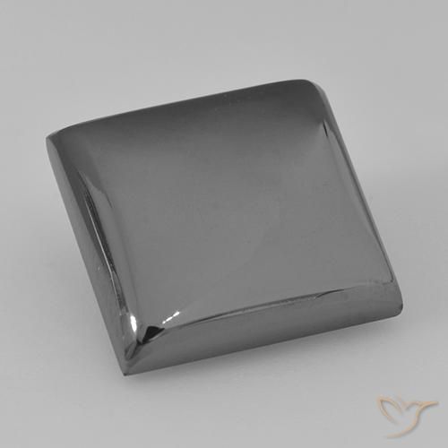 21.70ct Naturale Grigio medio Ematite, Quadrato, Opaco