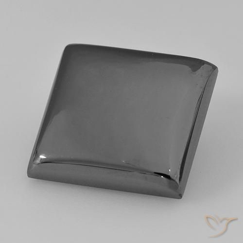 Ematite Grigio medio naturale da 21.70 ct, Quadrato, Opaco
