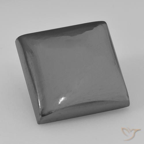 Ematite Grigio medio naturale da 23.37 ct, Quadrato, Opaco