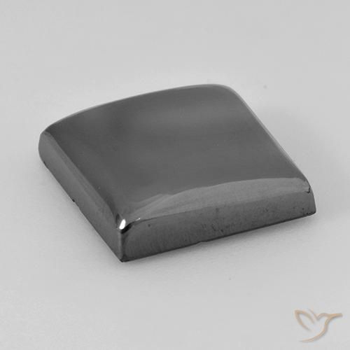Ematite Grigio argento naturale da 21.47 ct, Quadrato, Opaco
