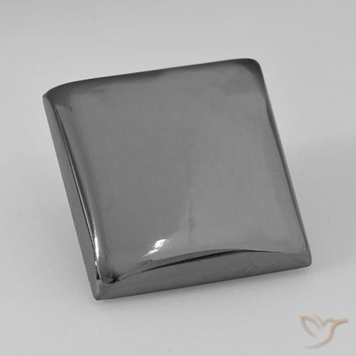 19.66ct Naturale Grigio argento Ematite, Quadrato, Opaco