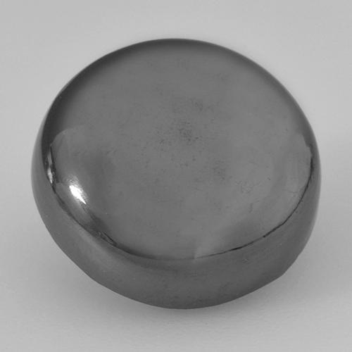 Ematite naturale grigio da 16,22 ct, taglio rotondo, opaco