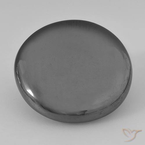 33.19ct Naturale Grigio medio Ematite, Rotondo, Opaco