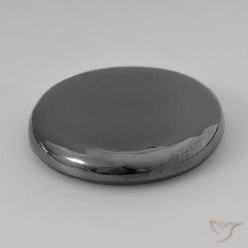 Ematite Grigio medio naturale da 33.19 ct, Rotondo, Opaco