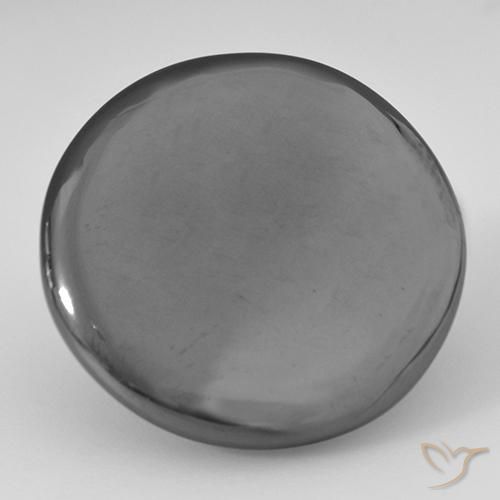 31.75ct Naturale Grigio medio Ematite, Rotondo, Opaco
