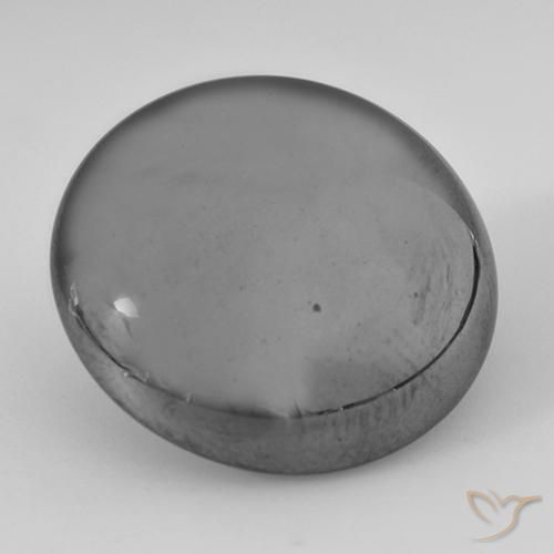 Ematite Grigio argento naturale da 40.78 ct, Rotondo, Opaco