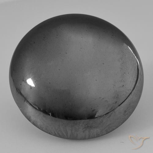 38.17ct Naturale Grigio medio Ematite, Rotondo, Opaco