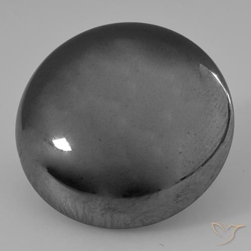 Ematite Grigio medio naturale da 38.17 ct, Rotondo, Opaco