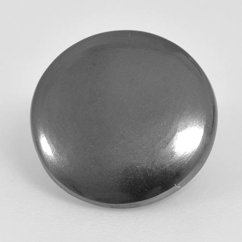 Ematite Grigio medio naturale da 6.86 ct, Taglio rotondo, Opaco