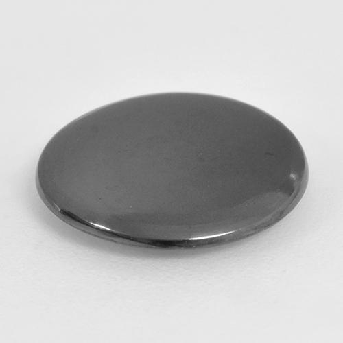 Ematite Grigio medio naturale da 6.86 ct, Taglio rotondo, Opaco