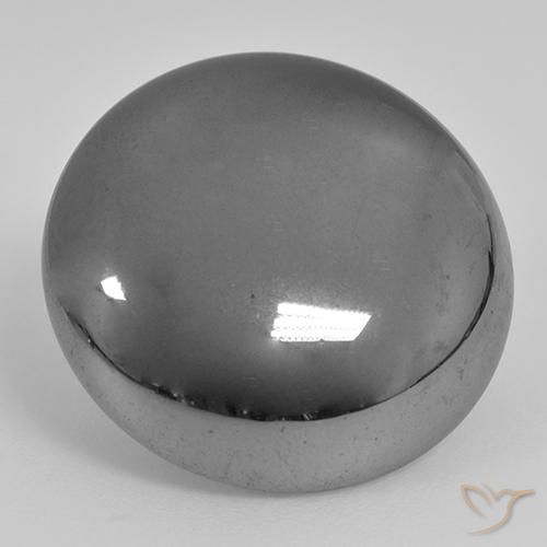 Ematite Grigio medio naturale da 39.41 ct, Rotondo, Opaco