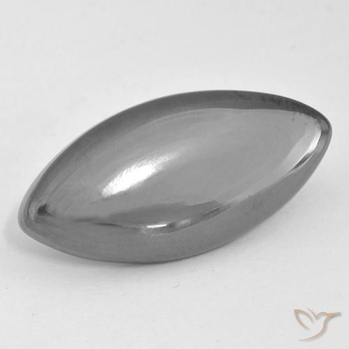 14.86ct Naturale Grigio medio Ematite, Taglio marquise, Opaco