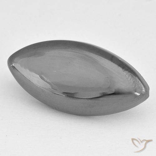 Ematite Grigio medio naturale da 14.86 ct, Taglio marquise, Opaco