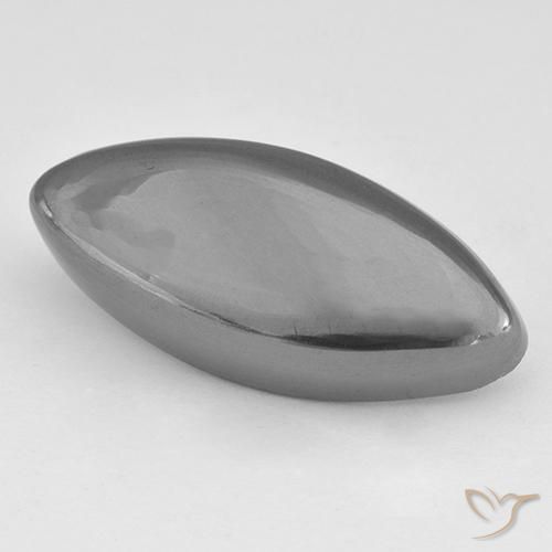 Ematite Grigio medio naturale da 23.44 ct, Taglio marquise, Opaco
