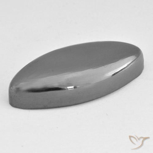 Ematite Grigio medio naturale da 23.44 ct, Taglio marquise, Opaco