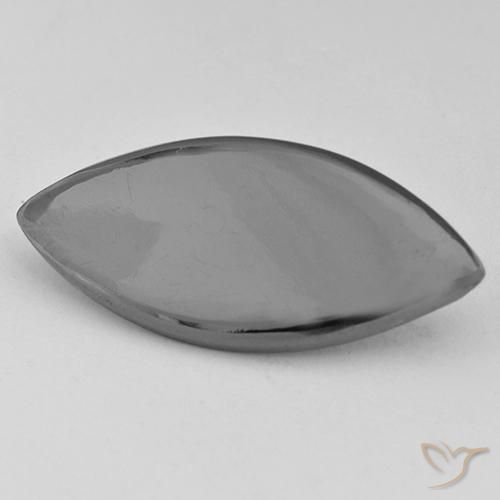 Ematite naturale grigio da 13,62 ct, marchesa, opaco
