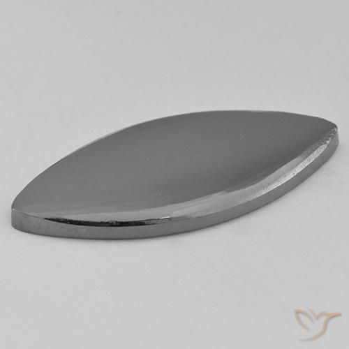 Ematite naturale grigio da 13,62 ct, marchesa, opaco