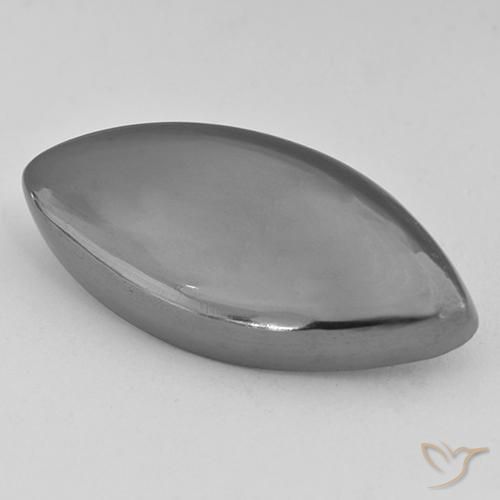 Ematite Grigio medio naturale da 29.62 ct, Taglio marquise, Opaco