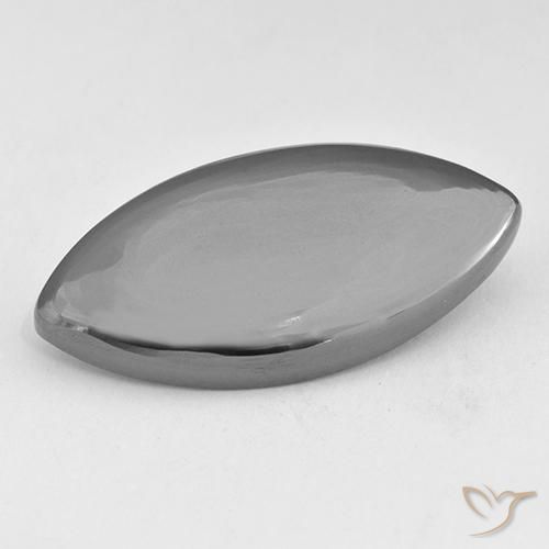 Ematite naturale grigio da 23,04 ct, marchesa, opaco