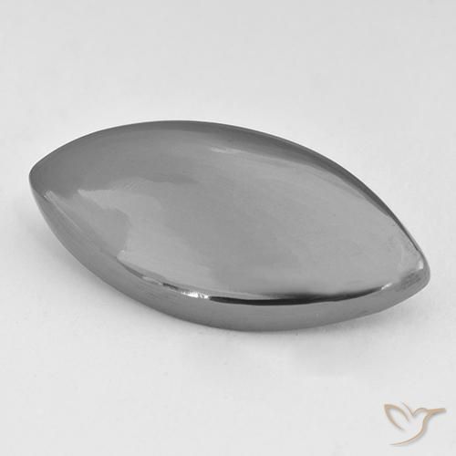 Ematite naturale grigio da 23,04 ct, marchesa, opaco