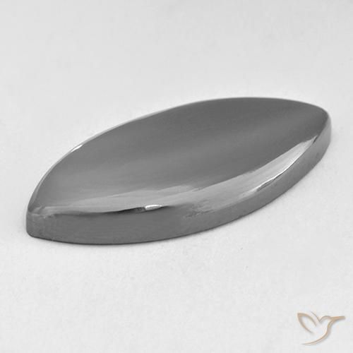 Ematite naturale grigio da 23,04 ct, marchesa, opaco