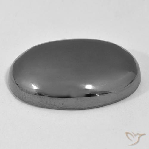 Ematite Grigio medio naturale da 38.02 ct, Ovale, Opaco