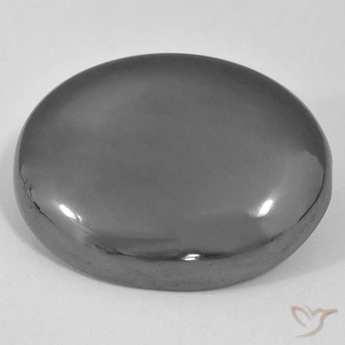 Ematite Grigio medio naturale da 41.45 ct, Ovale, Opaco