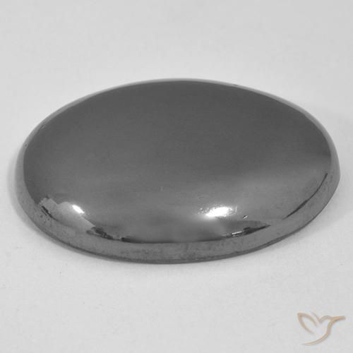 Ematite Grigio medio naturale da 41.45 ct, Ovale, Opaco