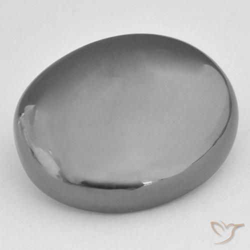 33.52ct Naturale Grigio medio Ematite, Ovale, Opaco
