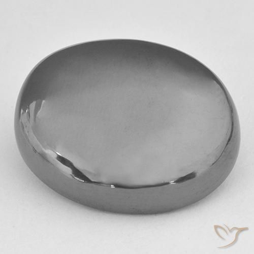 Ematite Grigio medio naturale da 33.52 ct, Ovale, Opaco